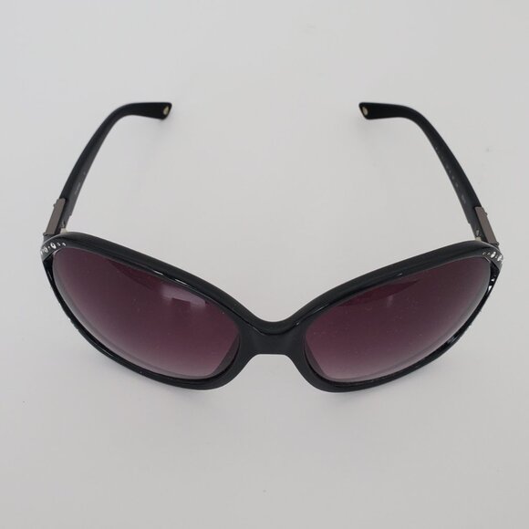 Women's BEBE Sunglasses Blingtastic Model BB7020 Black & Gun Metal *Case Incl. - Picture 4 of 12